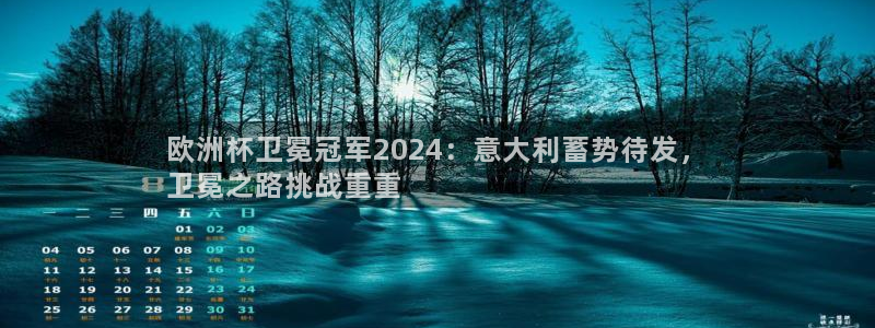 欧洲杯押注入口|欧洲杯卫冕冠军2024：意大利蓄势待发，
卫冕之路挑战重重